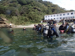 宿泊ホテルは海の目の前!