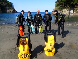 水中スクーターダイブ!