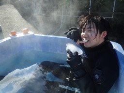 風呂でカニ汁!