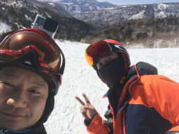 滑りっぱなし!